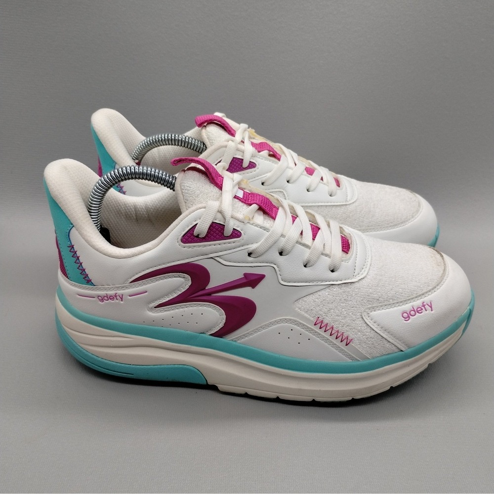 GDEFY Gravity Defyer Energiya Womens Walking Cross Training Shoes Size 9.5 White - Picture 3 of 8